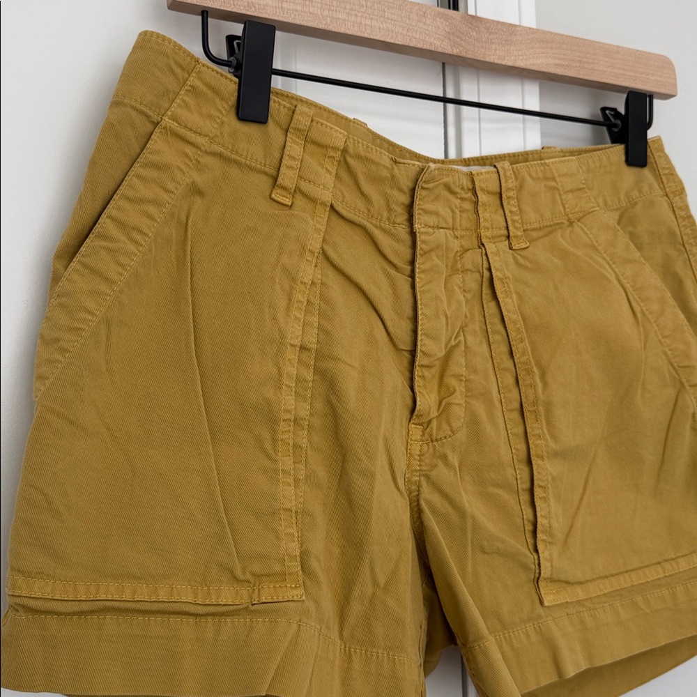 Nili Lotan Tuscan Yellow Utility Shorts Size 2 - Picture 5 of 7